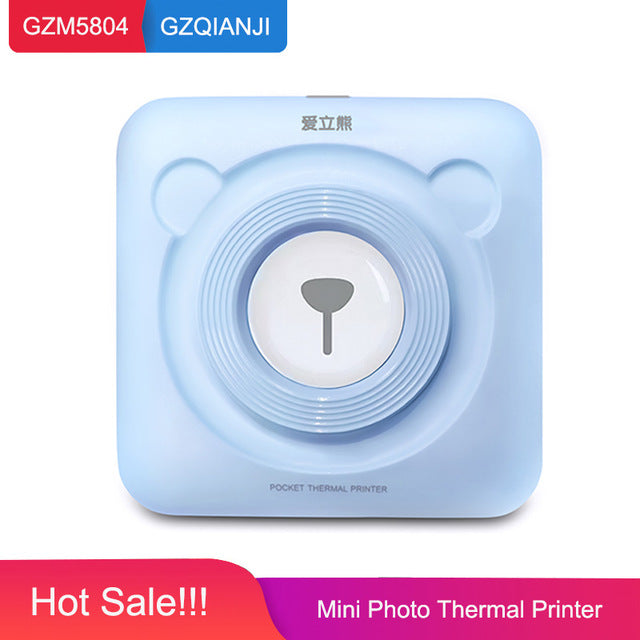 Portable Thermal Bluetooth Printer 58mm Mini Wireless POS Thermal Picture Photo Printer for Android IOS Mobile Phone - KAISERINC