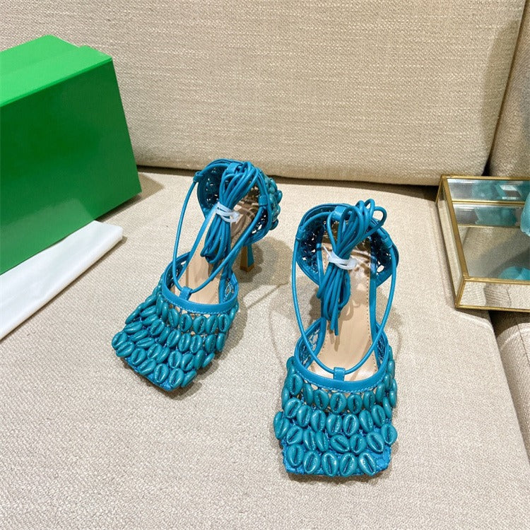 Ankle Bandage Design Rome Sandals ladies Sexy Hot Sole Fashion Brand Shoes - KAISERINC