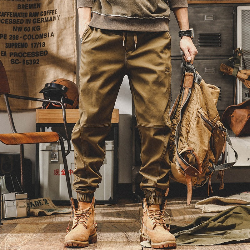 American Heavyweight Retro Work Suit Pants for Men's Autumn Loose Straight Tube Large Men's Casual Pants - KAISERINC