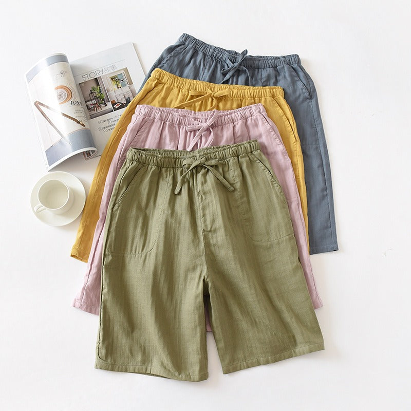 Linen Cotton And Linen Large Size Student Sports And Leisure Shorts - KAISERINC