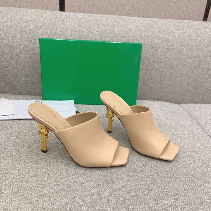 Multiple Colors Peep Toe Strange Style Designer Party dress High Heeled Slippers - KAISERINC
