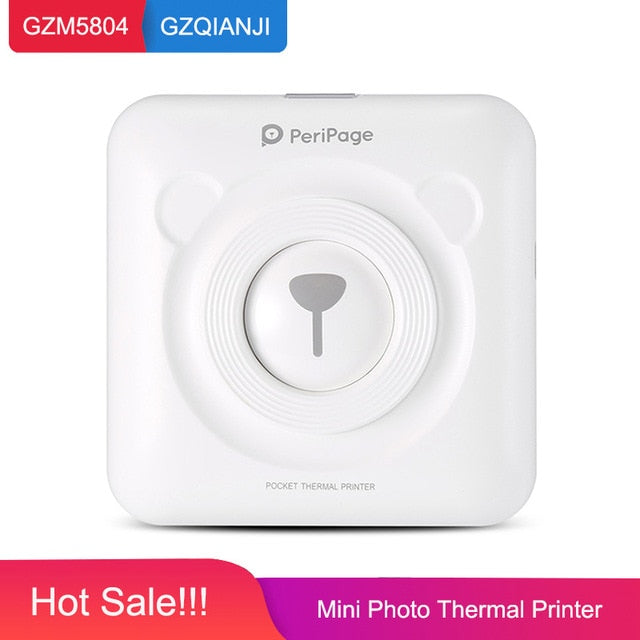 Portable Thermal Bluetooth Printer 58mm Mini Wireless POS Thermal Picture Photo Printer for Android IOS Mobile Phone - KAISERINC