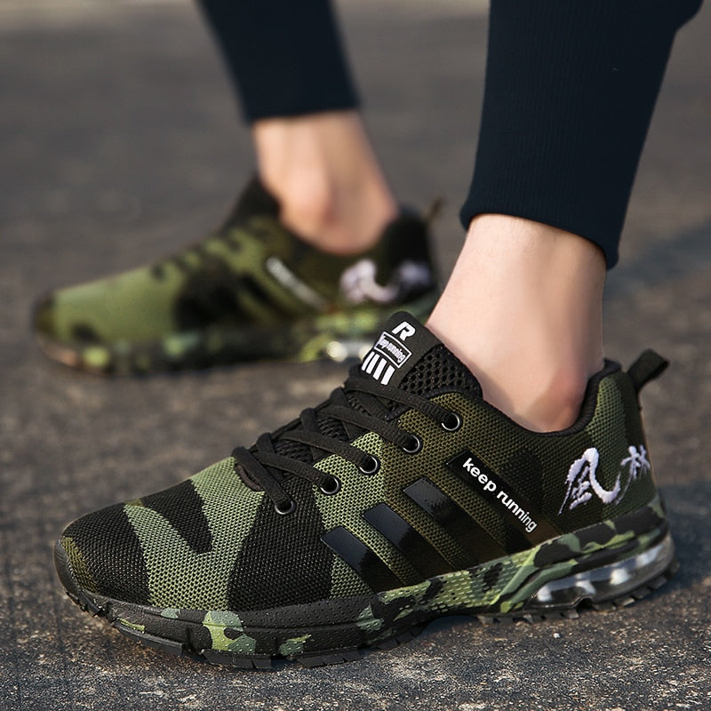 Running Shoes Men Adult Breathable Mehs Sport Shoes Athletic Walking Jogging Fitness Lace-up Couple Sneakers - KAISERINC