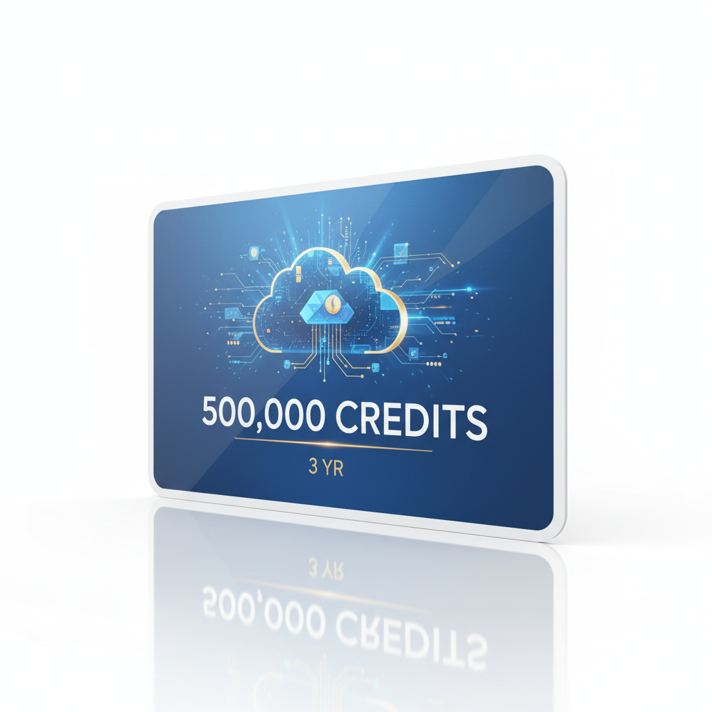 f. 500,000 Credits, 3 yr