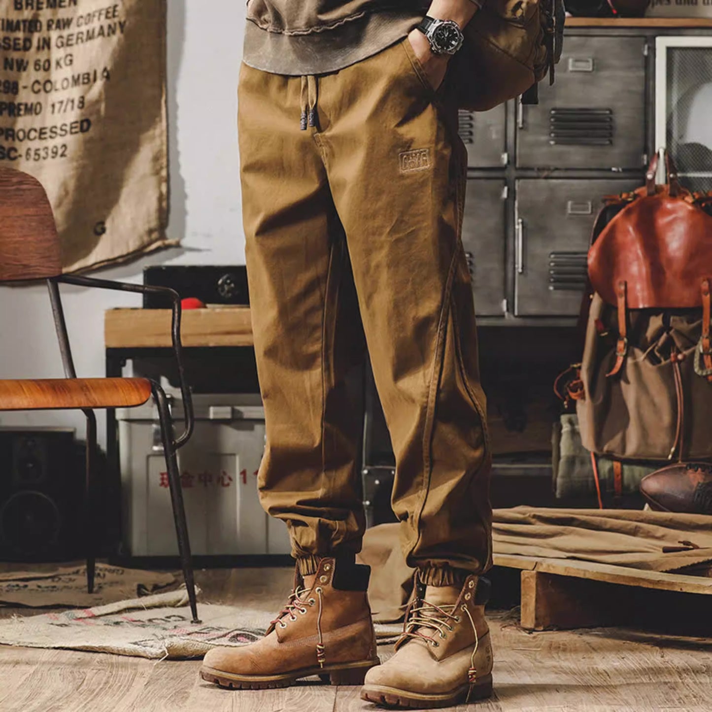 American heavy weight retro work pants men's autumn and winter loose fitting oversized men's casual pants autumn trendy brand - KAISERINC
