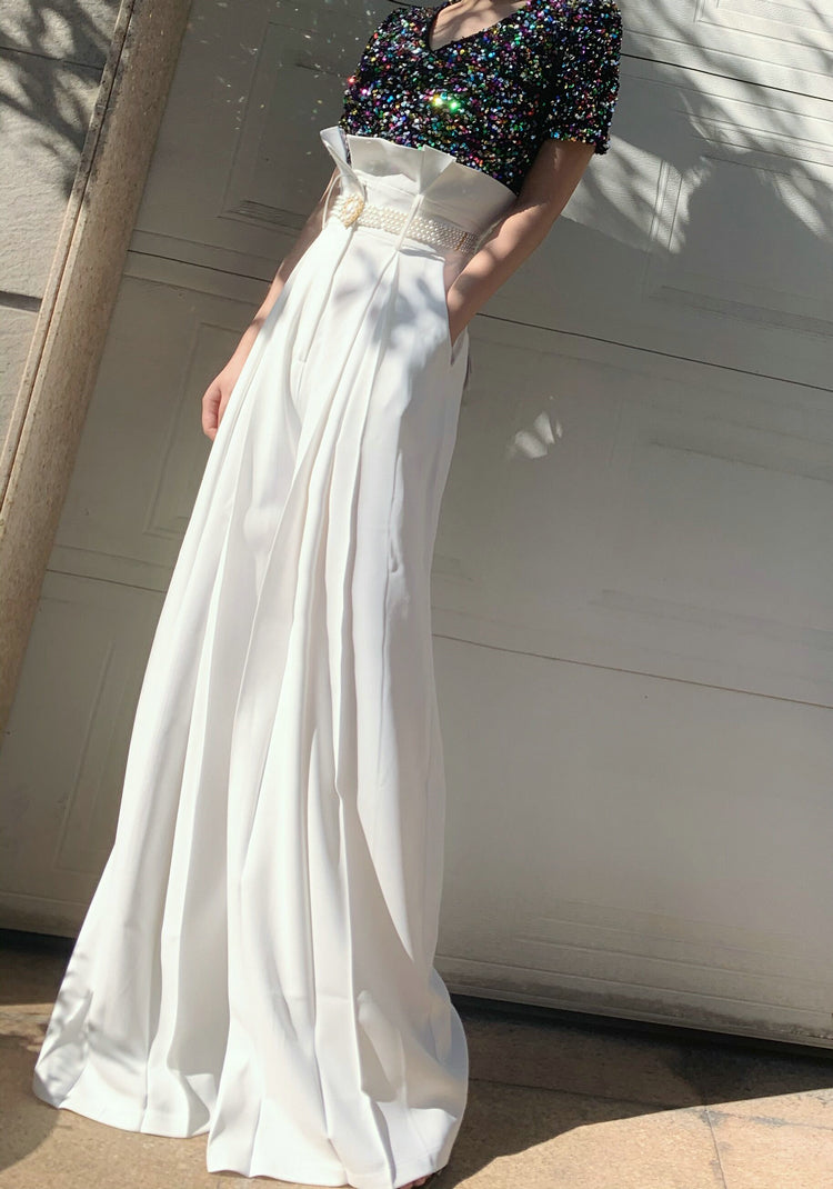 High Waist, Long Legs, Loose Drop, Straight Tube, Wide Leg Suit Pants for Women - KAISERINC