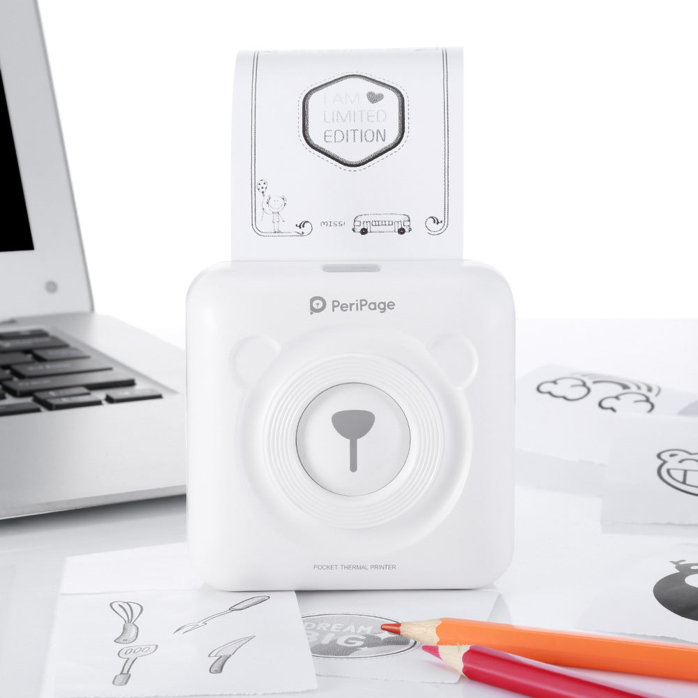 Portable Thermal Bluetooth Printer 58mm Mini Wireless POS Thermal Picture Photo Printer for Android IOS Mobile Phone - KAISERINC