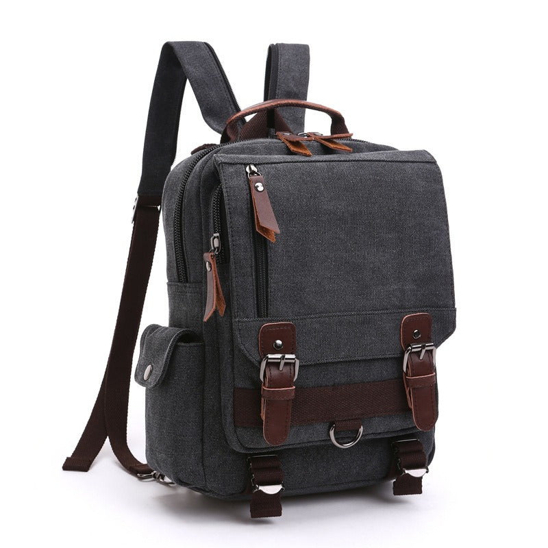 Canvas Backpack Men Travel Back Pack Multifunctional Shoulder Bag for Women Laptop Rucksack School Bags Female Daypack - KAISERINC