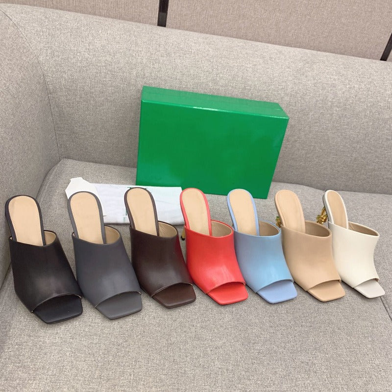 Multiple Colors Peep Toe Strange Style Designer Party dress High Heeled Slippers - KAISERINC