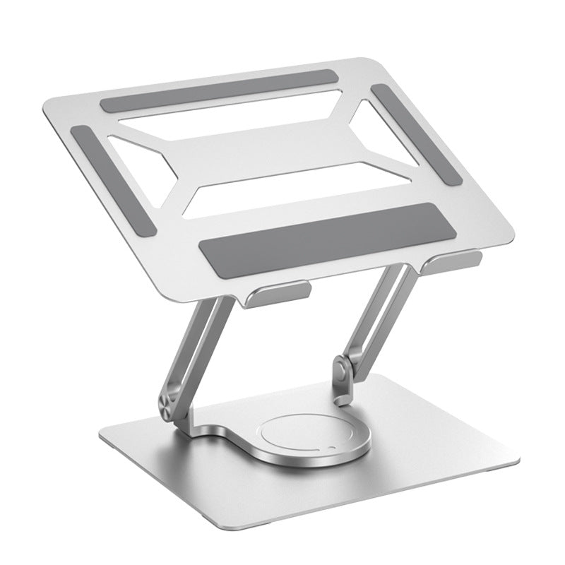 Office Aluminum Notebook Bracket Computer Cooling Bracket Double Pole Folding 360 Degree Stepless Rotation - KAISERINC