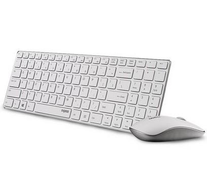 Rapoo 9300P Ultra Thin Metal Optical Wireless Keyboard and Mouse Combos for PC Laptop Gaming Home Keyboard - KAISERINC