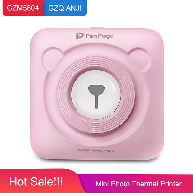 Portable Thermal Bluetooth Printer 58mm Mini Wireless POS Thermal Picture Photo Printer for Android IOS Mobile Phone - KAISERINC