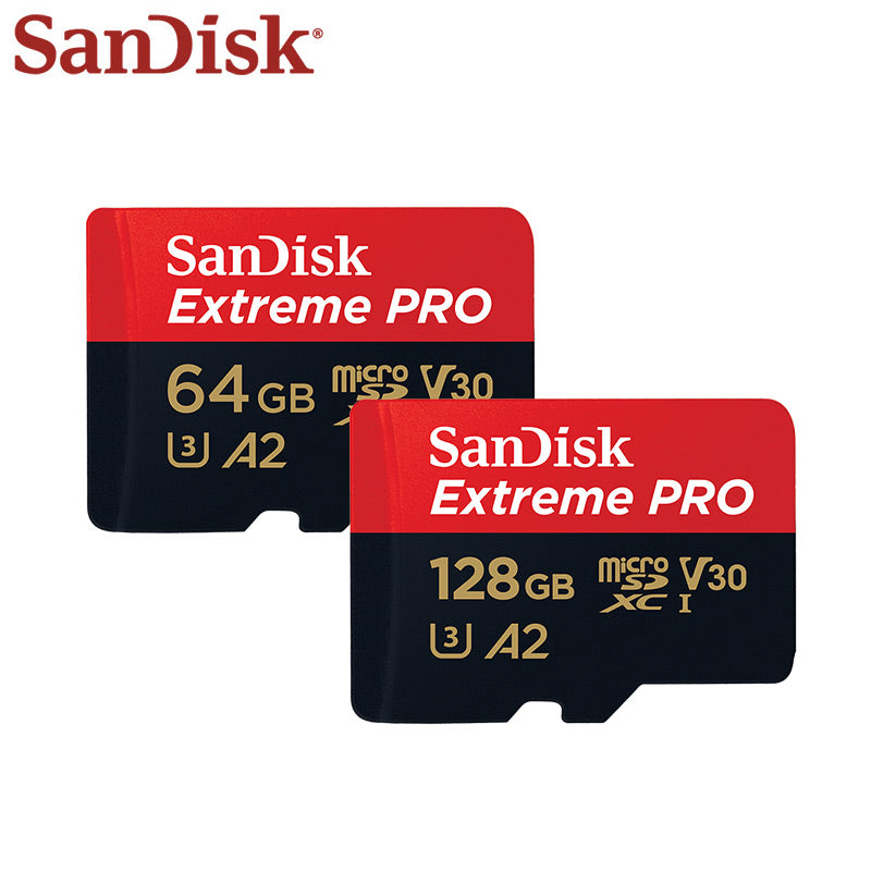 Original Sandisk Extreme Pro Micro SD Card up to 170MB/s A2 V30 U3 64GB 128GB Sandisk TF Card Memory Card With SD Adapter - KAISERINC