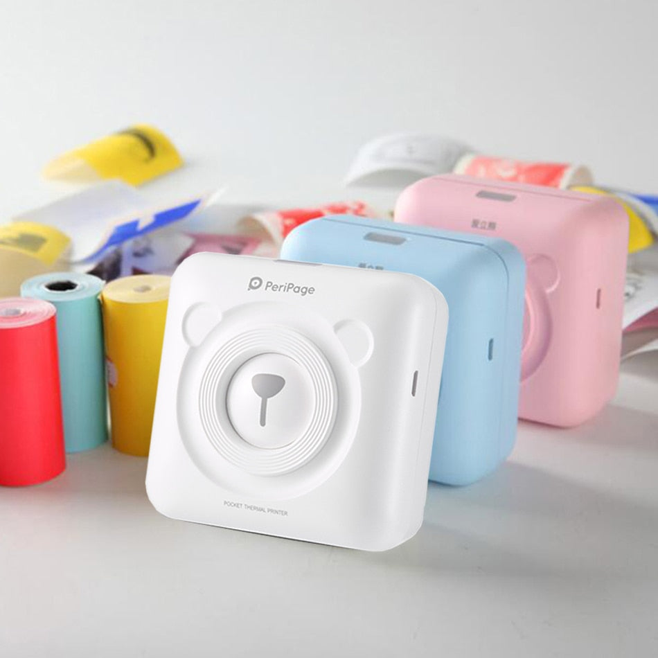 Portable Thermal Bluetooth Printer 58mm Mini Wireless POS Thermal Picture Photo Printer for Android IOS Mobile Phone - KAISERINC
