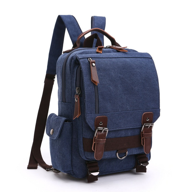 Canvas Backpack Men Travel Back Pack Multifunctional Shoulder Bag for Women Laptop Rucksack School Bags Female Daypack - KAISERINC