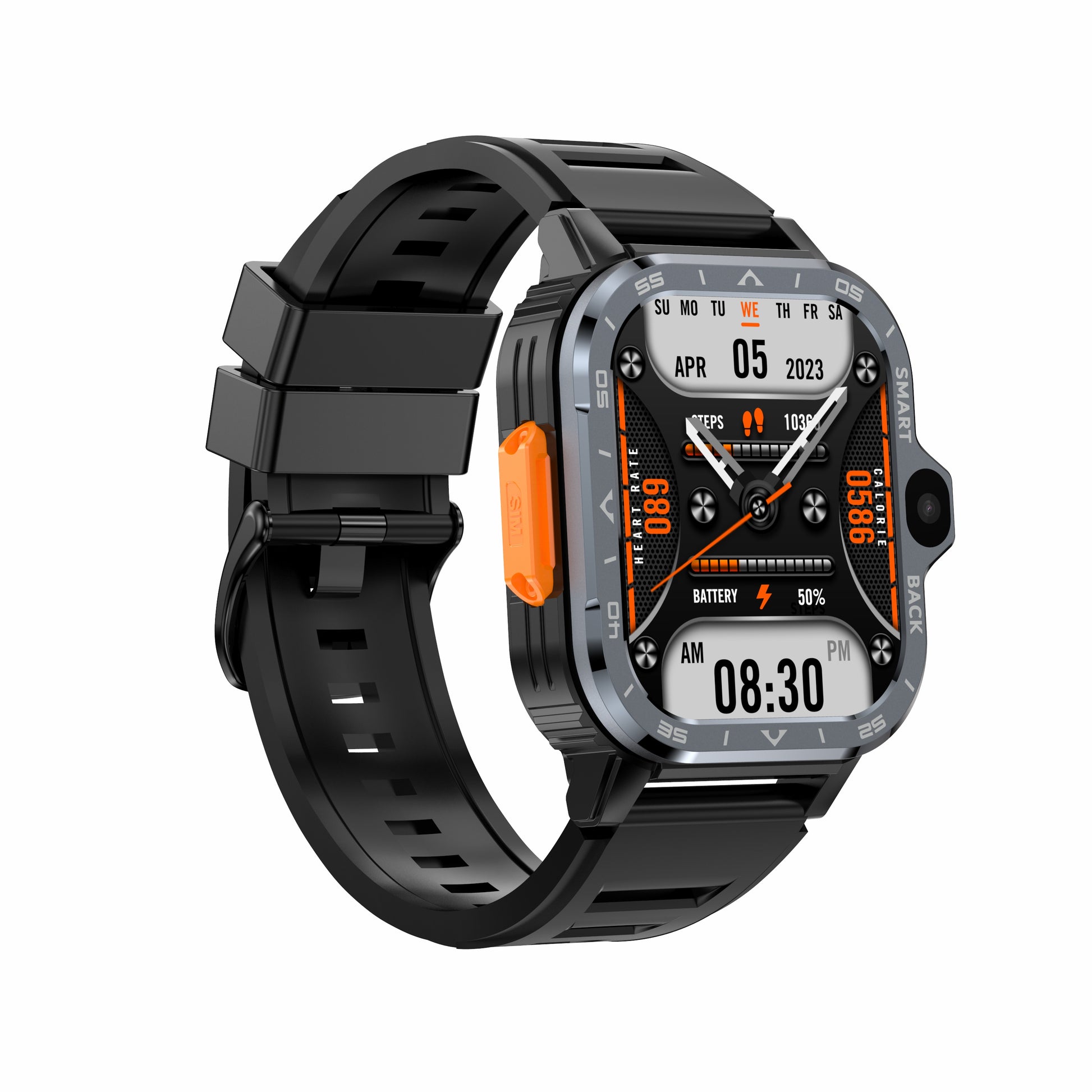 AP8 smart watch 4G plug-in card 2+16G dual HD camera WIFI Internet health monitoring - KAISERINC