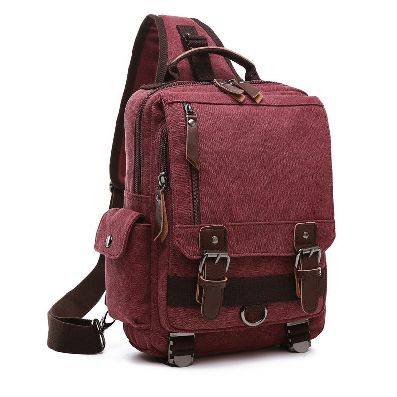 Canvas Backpack Men Travel Back Pack Multifunctional Shoulder Bag for Women Laptop Rucksack School Bags Female Daypack - KAISERINC