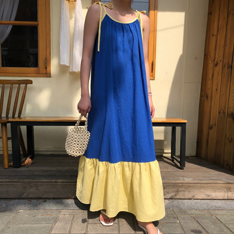 Off Shoulder Lace-up Sling Dress For Women - KAISERINC