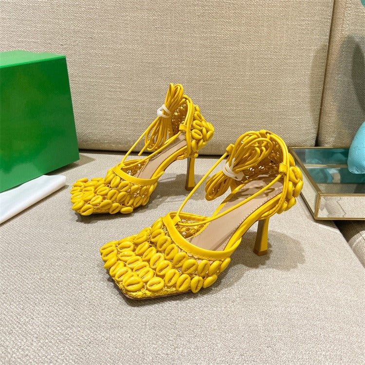 Ankle Bandage Design Rome Sandals ladies Sexy Hot Sole Fashion Brand Shoes - KAISERINC