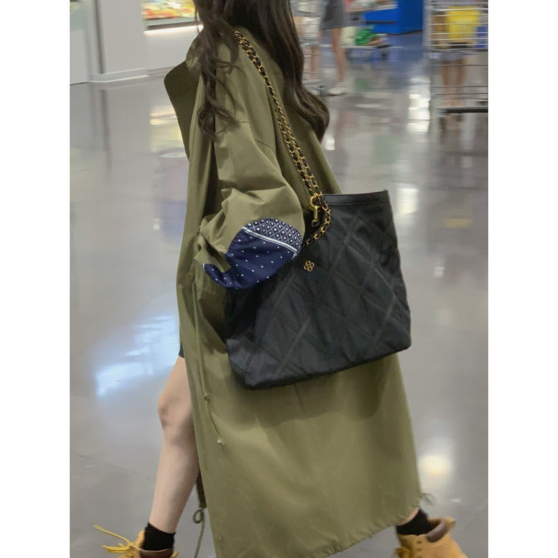 Autumn Long Cool Trench Coat for Women with Hood Zipper - KAISERINC