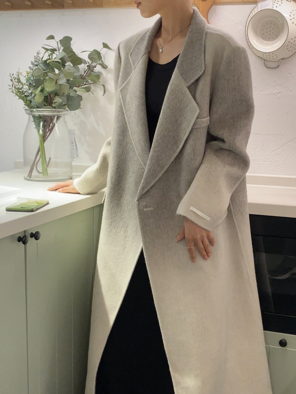 Handmade Loose One-Button Woolen Jackets - KAISERINC