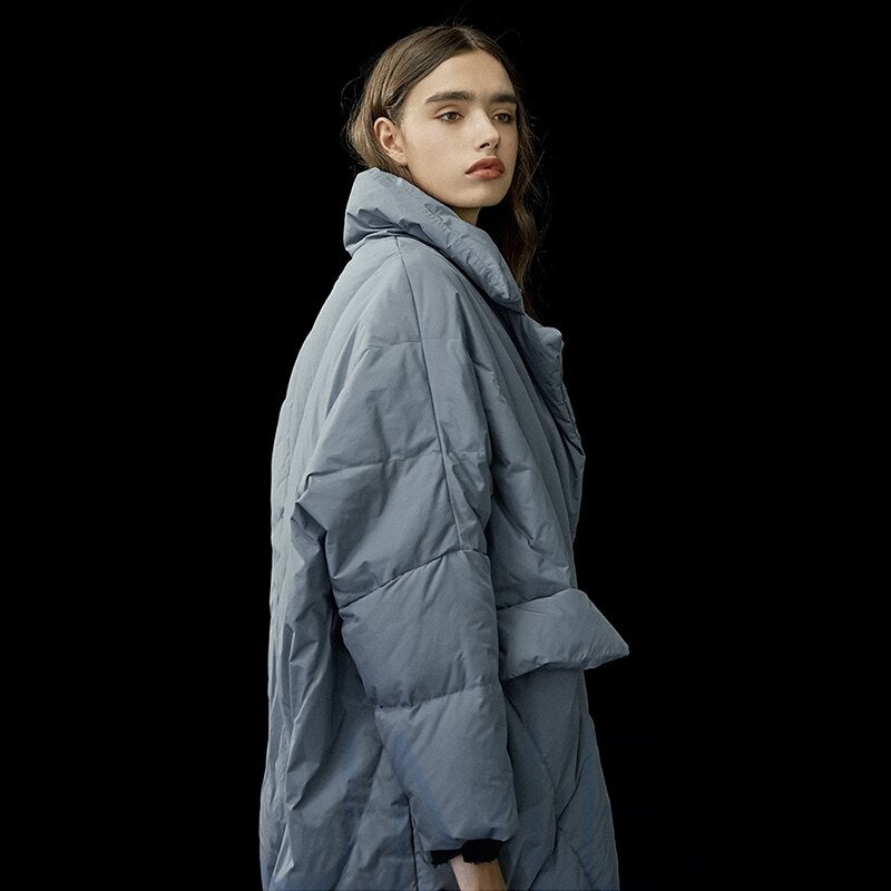 Winter New Fashion Women Long Down Jacket Warm Coat Oversize Outwear Plus size Female Thicken Parkas - KAISERINC
