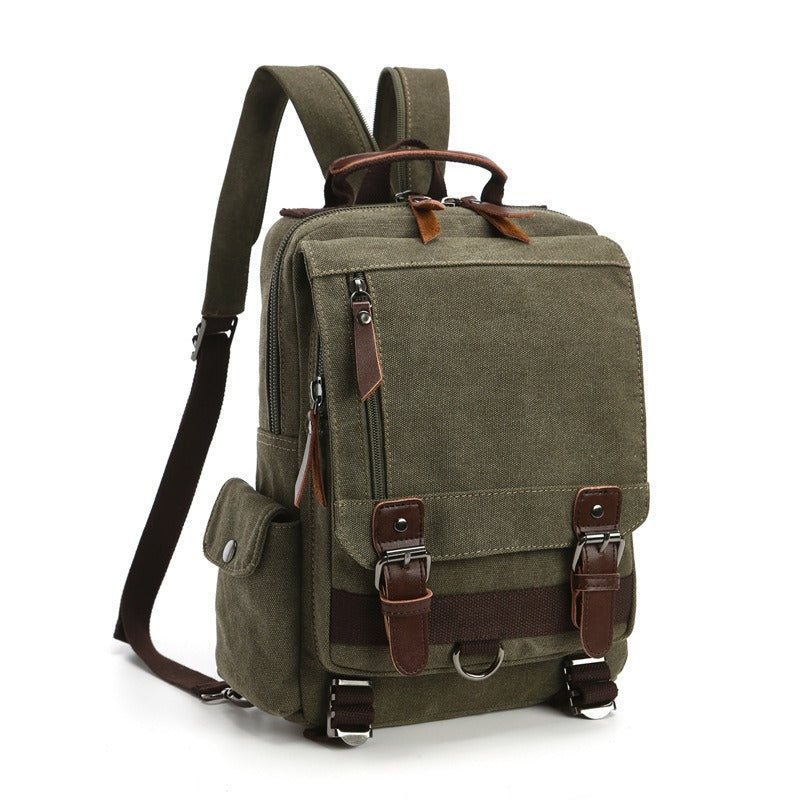 Canvas Backpack Men Travel Back Pack Multifunctional Shoulder Bag for Women Laptop Rucksack School Bags Female Daypack - KAISERINC