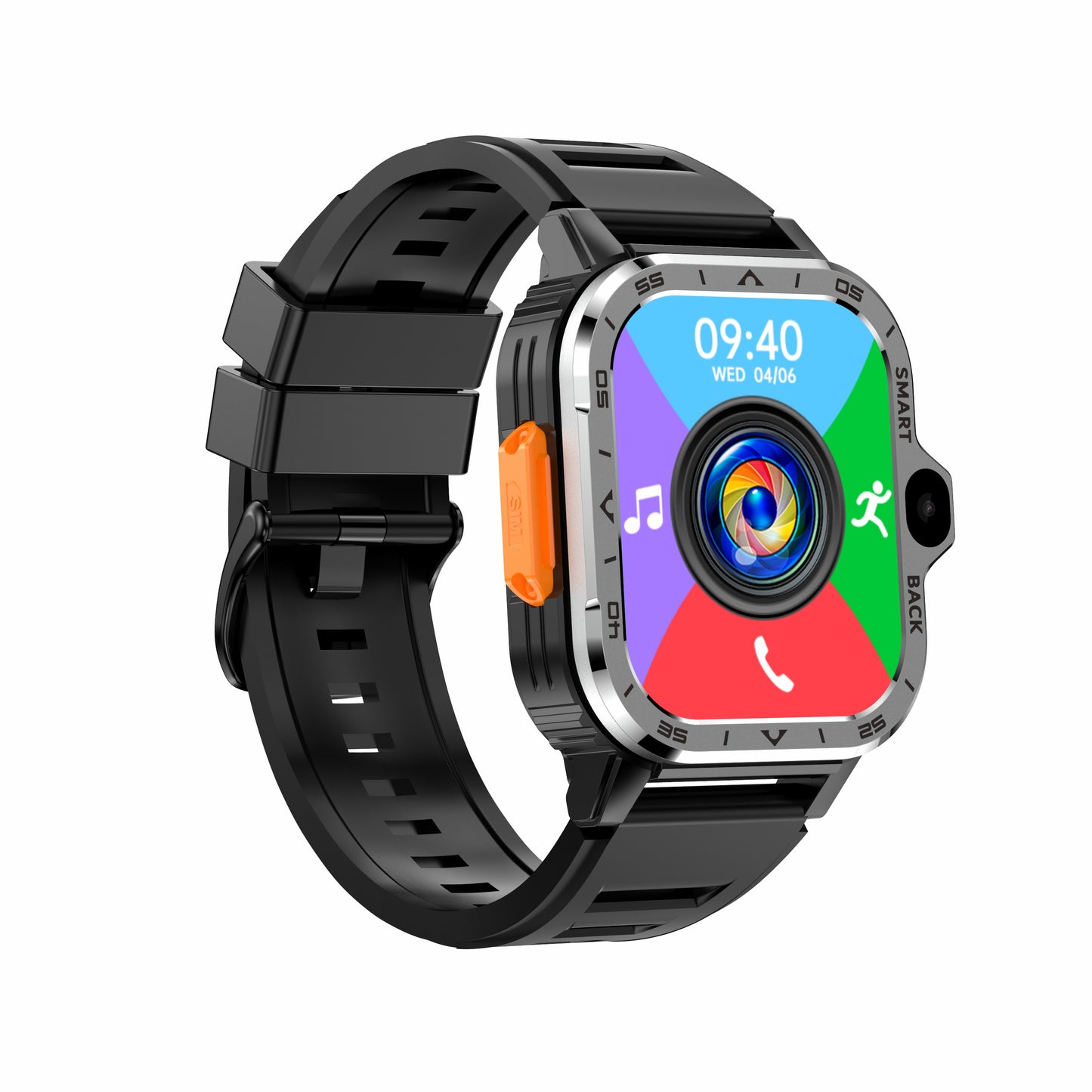 AP8 smart watch 4G plug-in card 2+16G dual HD camera WIFI Internet health monitoring - KAISERINC