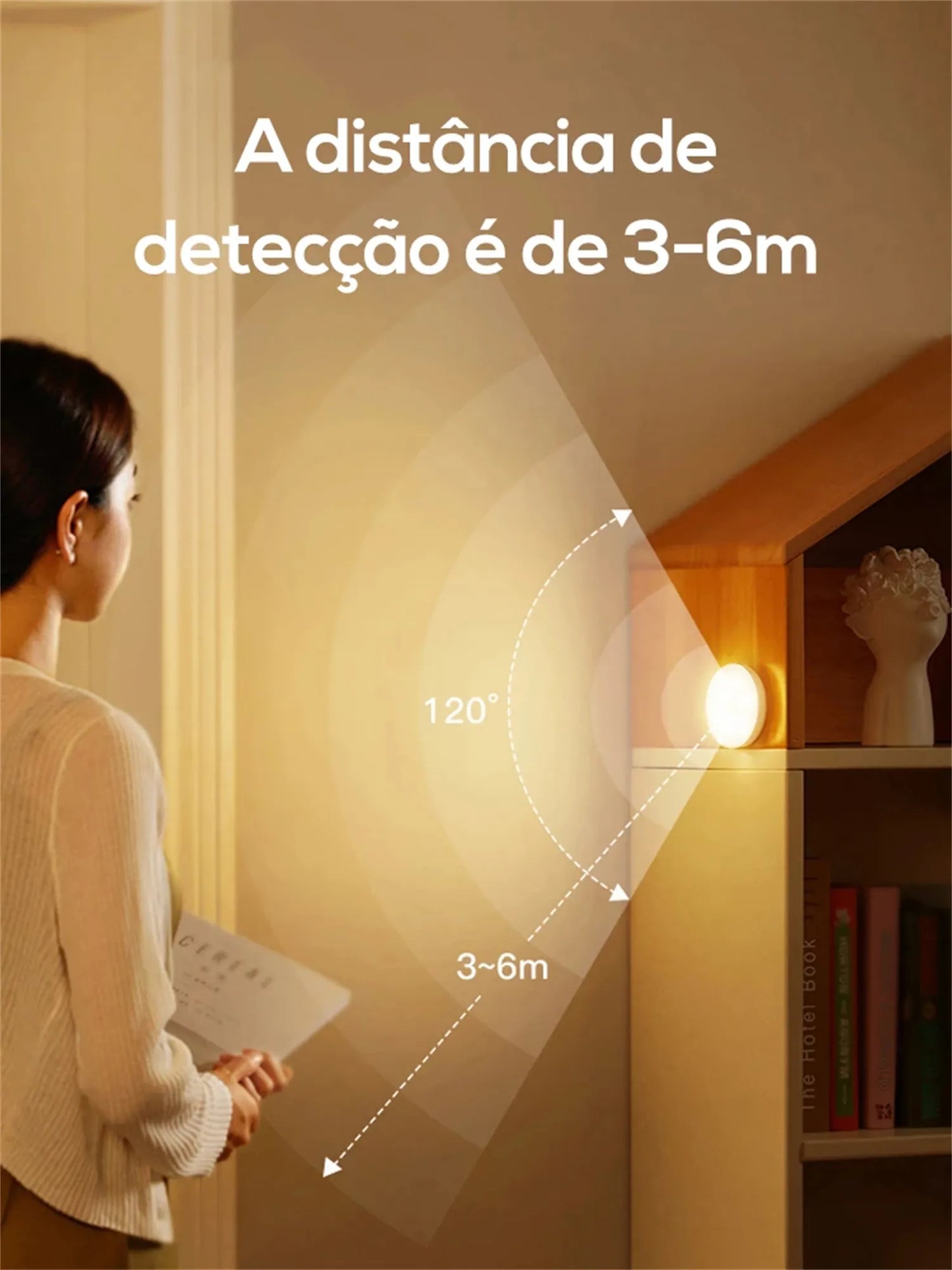 Led Night Light Motion Sensor Usb Rechargeable Night Lamp For Kitchen Bedroom Stairs Cabinet Light Wireless Cabinet