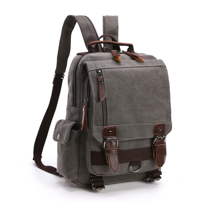 Canvas Backpack Men Travel Back Pack Multifunctional Shoulder Bag for Women Laptop Rucksack School Bags Female Daypack - KAISERINC