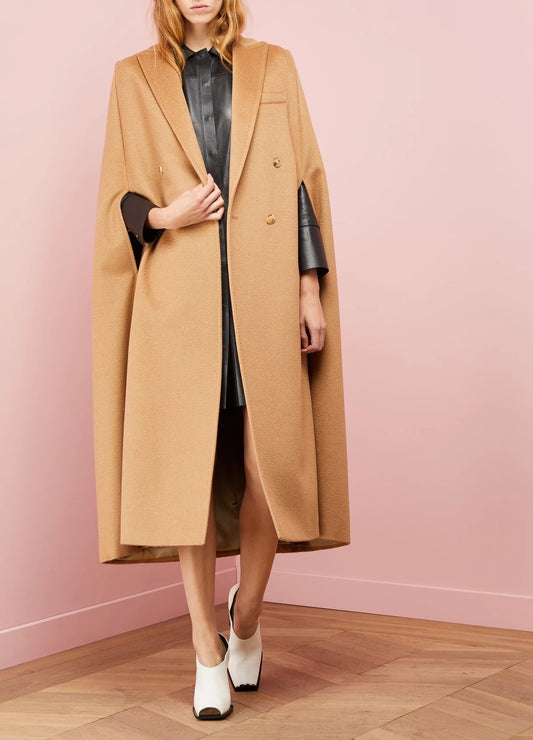 AEL Fashion Oversized Women Double Face Cloak Woolen Coat 2018 Hight Quality with Lengthen Thickening Keep Warm Winter Overcoat - KAISERINC