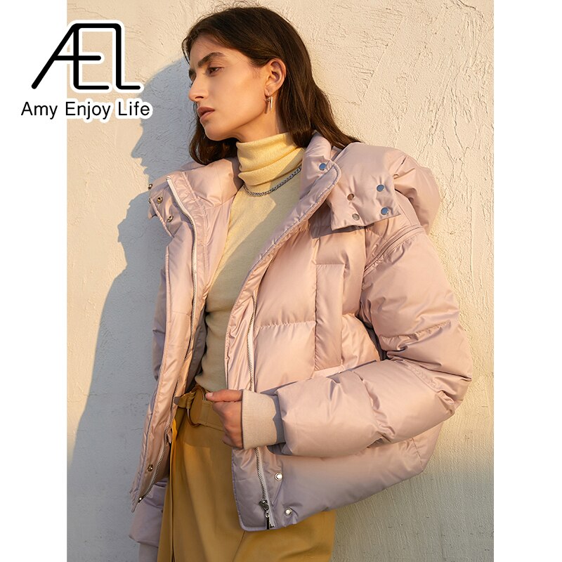 Autumn And Winter Design Sense Of A Variety Of Ways To Wear Medium-Length Jacket Down Jacket - KAISERINC