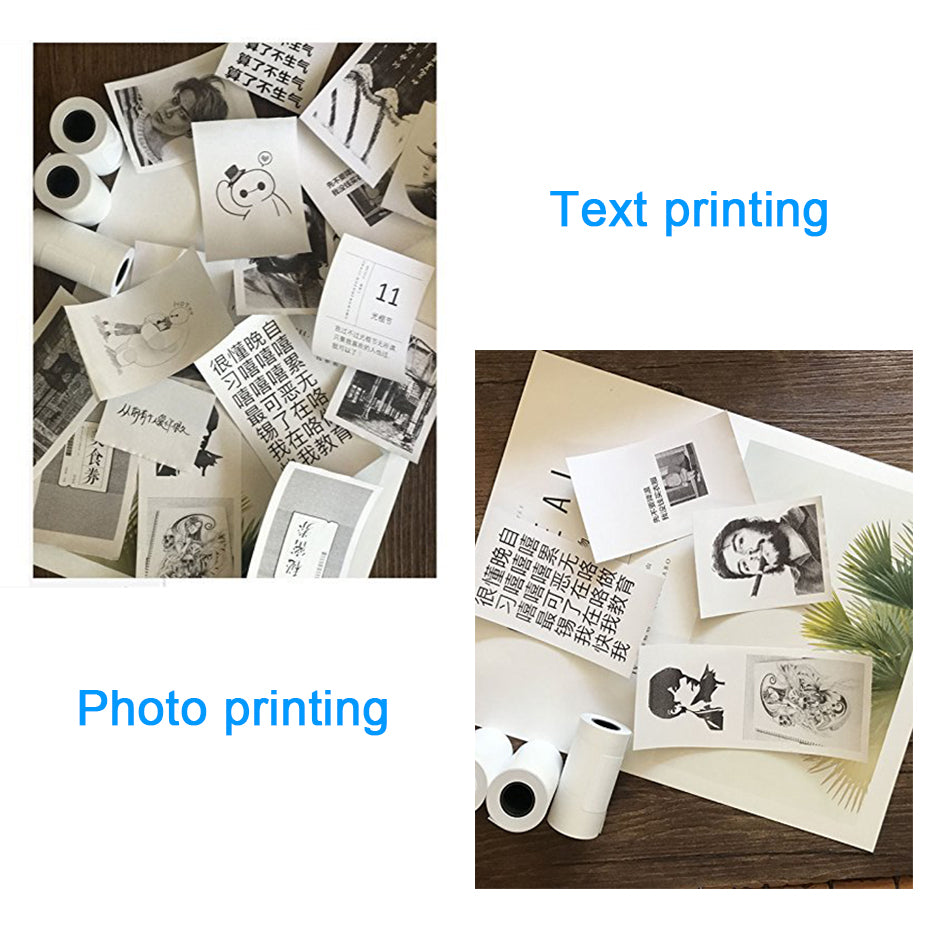 Portable Thermal Bluetooth Printer 58mm Mini Wireless POS Thermal Picture Photo Printer for Android IOS Mobile Phone - KAISERINC