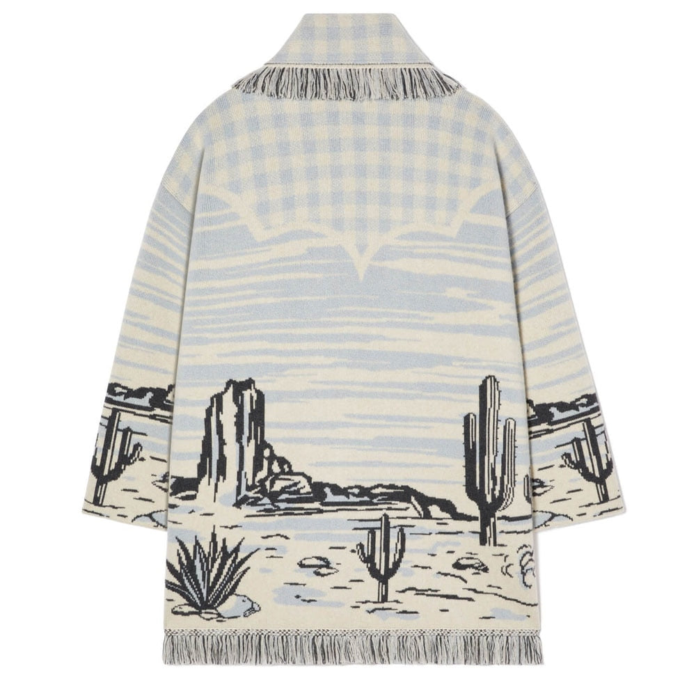 Cardigan Sweater Women Wool Kniited Tassel Doodle Jacquard Loose Full Sleeve High Quality Cashmere Winter Jacket - KAISERINC