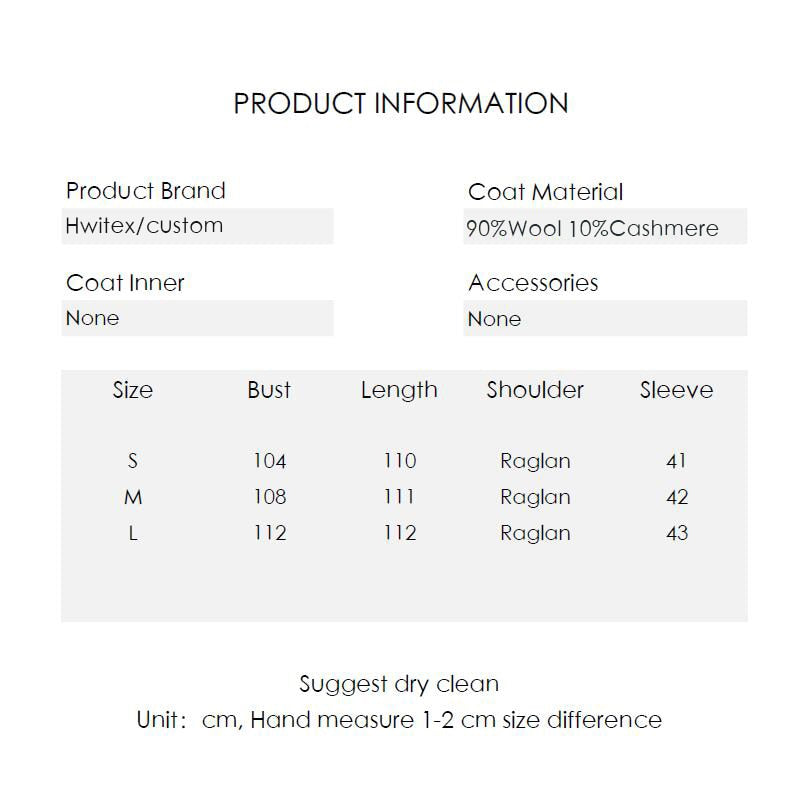 Hwitex Women Long coat Wool Fur Jackets LadiesTrench coats Wool blends Cashmere Woolen Jacket - KAISERINC