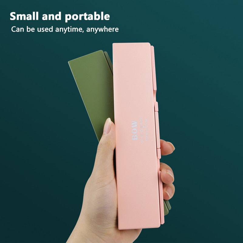 Mini Folding Keyboard Wireless Bluetooth-compatible Keyboard Foldable Keypad For Laptop Windows Android Tablet ipad Phone - KAISERINC