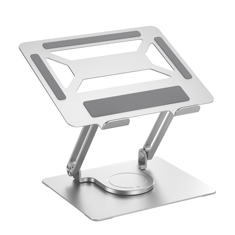 Office Aluminum Notebook Bracket Computer Cooling Bracket Double Pole Folding 360 Degree Stepless Rotation - KAISERINC