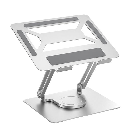 Office Aluminum Notebook Bracket Computer Cooling Bracket Double Pole Folding 360 Degree Stepless Rotation - KAISERINC