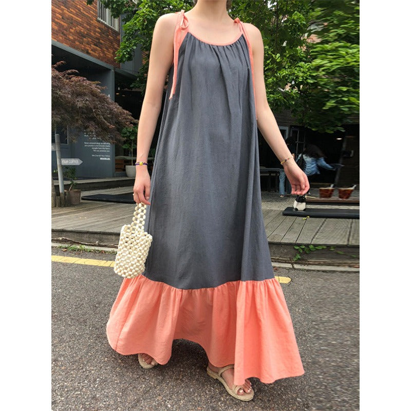 Off Shoulder Lace-up Sling Dress For Women - KAISERINC