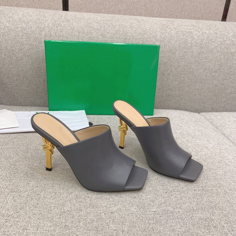 Multiple Colors Peep Toe Strange Style Designer Party dress High Heeled Slippers - KAISERINC