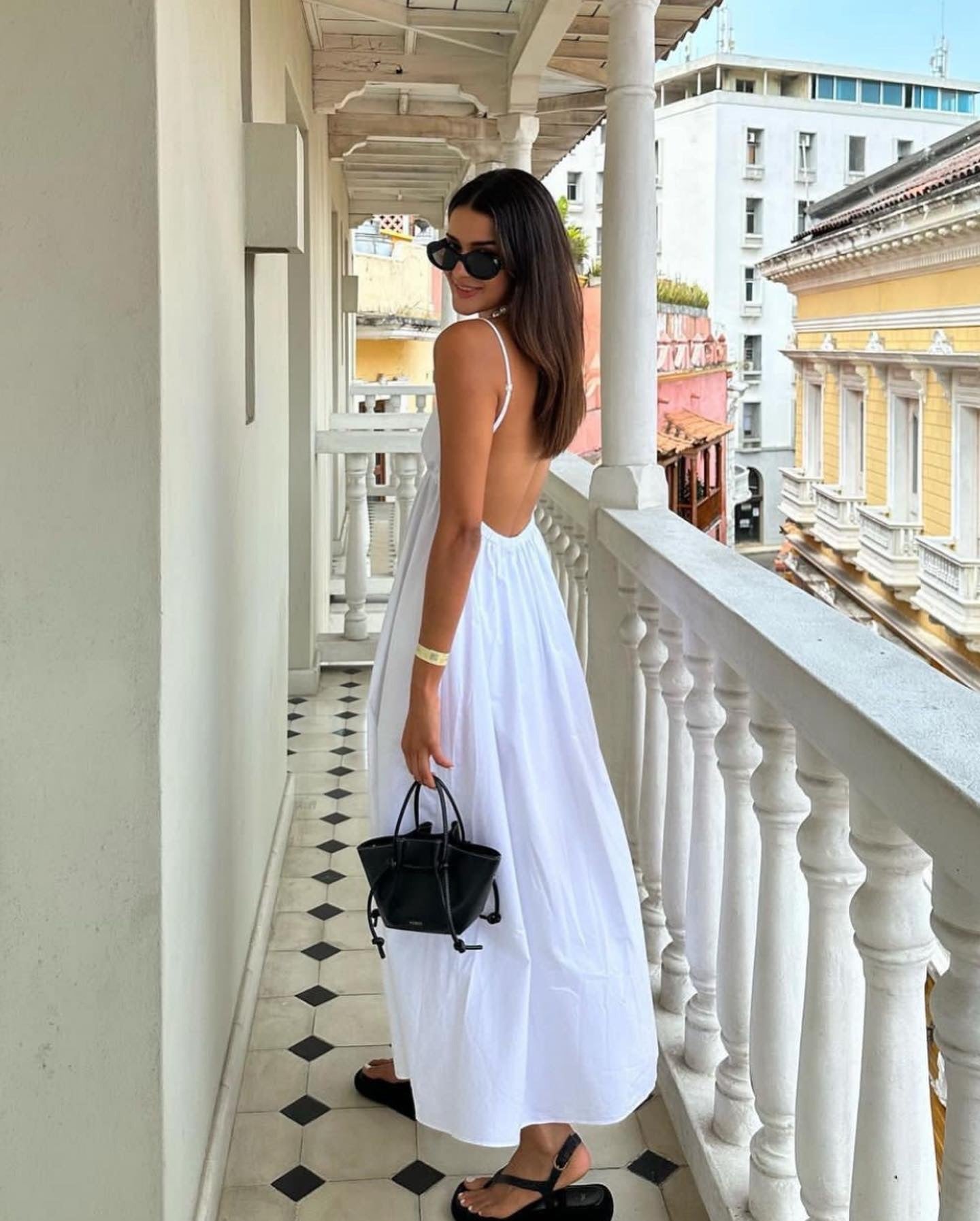 Summer Dress Women   New Fashion Elegant Suspender Backless Holiday Street V-neck Dress Youth Chic Elastic Waist Party Dress - KAISERINC