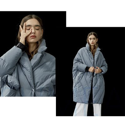 Winter New Fashion Women Long Down Jacket Warm Coat Oversize Outwear Plus size Female Thicken Parkas - KAISERINC