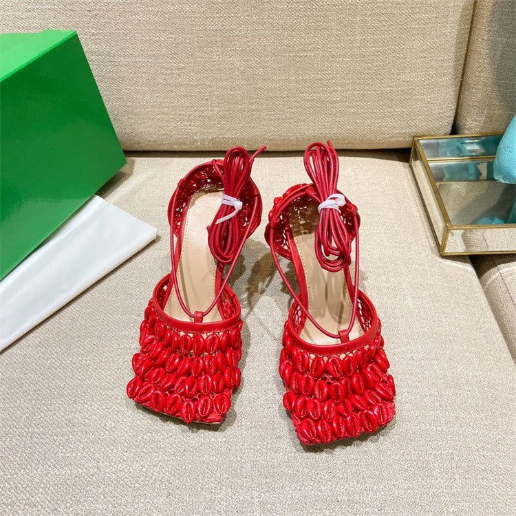 Ankle Bandage Design Rome Sandals ladies Sexy Hot Sole Fashion Brand Shoes - KAISERINC
