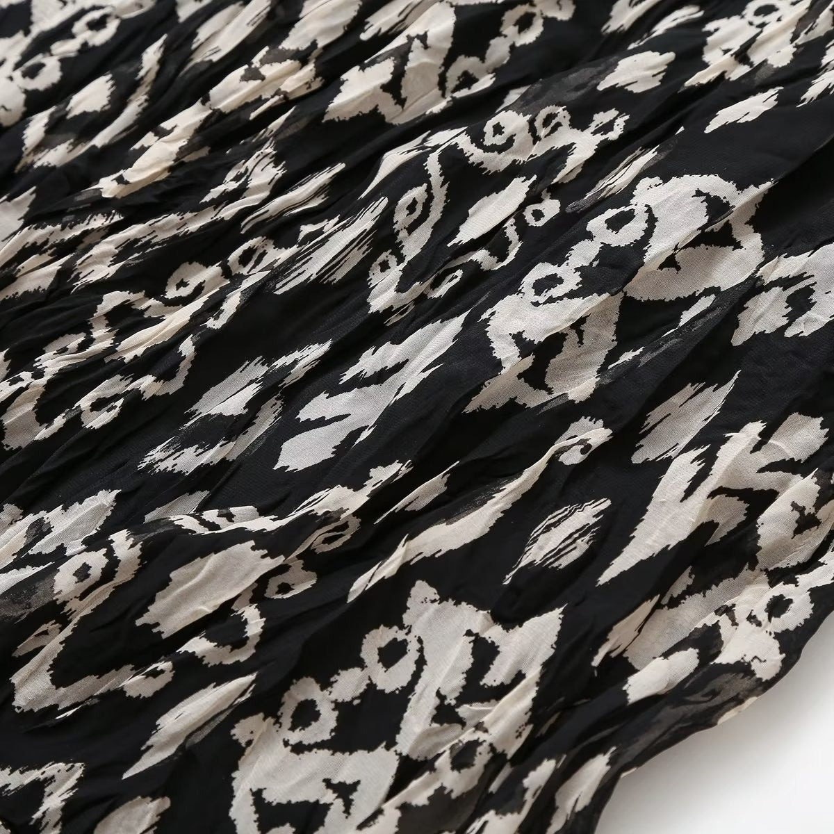 Vintage Slim Dresses Printed Hanging Neck Sleeveless Fashion Woman Elegant Midi Long Dress - KAISERINC