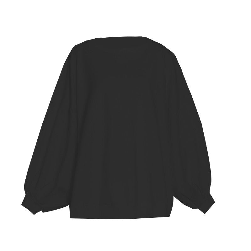 Solid Minimalist Sweatshirts For Women Round Neck Long Sleeve Loose Casual Sweatshirt Female Fashion Clothing - KAISERINC