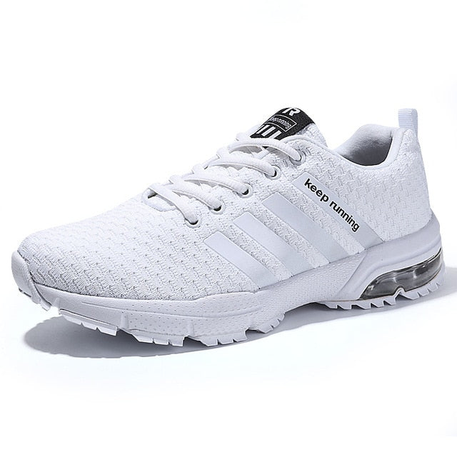 Running Shoes Men Adult Breathable Mehs Sport Shoes Athletic Walking Jogging Fitness Lace-up Couple Sneakers - KAISERINC