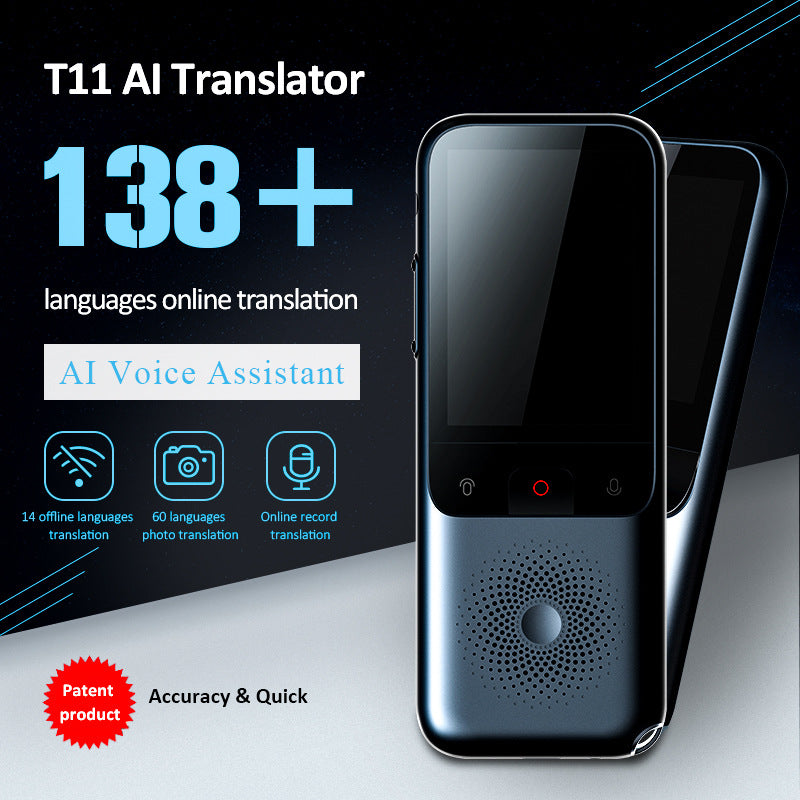 T11 Intelligent Voice Translator 14 Countries 138 Languages WIFI Camera Recording Intelligent Voice Translator - KAISERINC