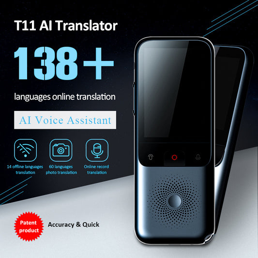 T11 Intelligent Voice Translator 14 Countries 138 Languages WIFI Camera Recording Intelligent Voice Translator - KAISERINC