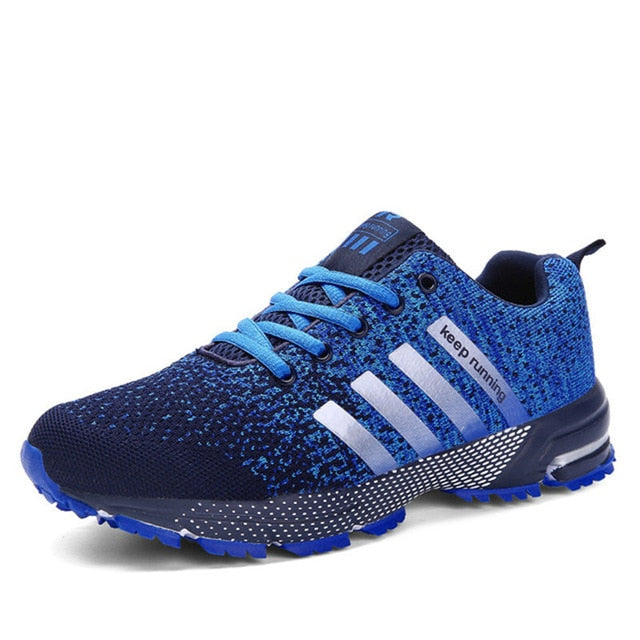 Running Shoes Men Adult Breathable Mehs Sport Shoes Athletic Walking Jogging Fitness Lace-up Couple Sneakers - KAISERINC