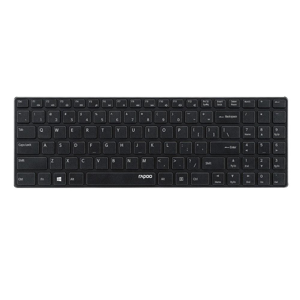 Rapoo 9300P Ultra Thin Metal Optical Wireless Keyboard and Mouse Combos for PC Laptop Gaming Home Keyboard - KAISERINC